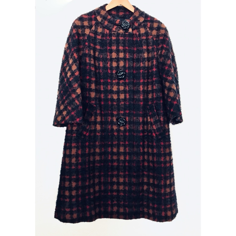 Vintage Full Swing Coat, 3/4 Sleeves EUC